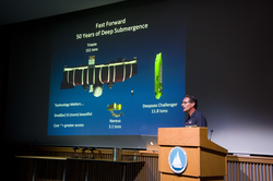 Andy Bowen talking about deep sea vehicles and deep sea pressure challenges.
