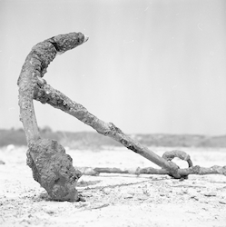 Anchor on beach in Menemsha.
