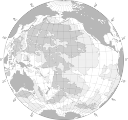 Pacific Ocean bathymetry.