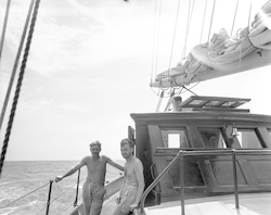 Fritz Fuglister and Gus Lindgvist on board Atlantis.