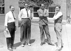 Paul Fye (on the right) with others listed below.