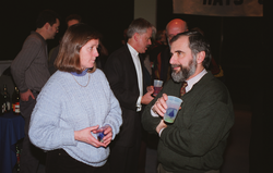 Susan Humphris and Bob Gagosian at Bob Ballard's retirement party.