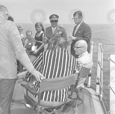 Urho Kekkonen's visit to WHOI and trip on Knorr.