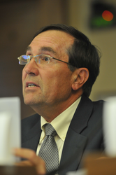 Don Anderson participating in congressional hearing panel testimony.