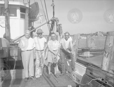 Schroeder, Von Don, Scholander and Backus on Captain Bill II.
