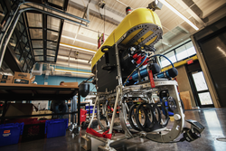 AUV Mesobot undergoing work in an AVAST project space.