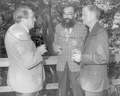 John Hunt (r), Fritz Fuglister (c) and and unidentified man.