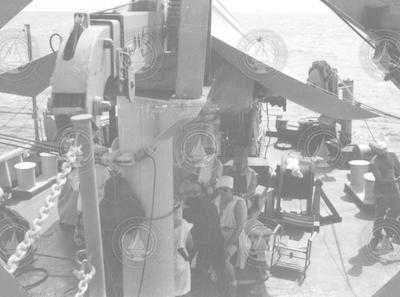 Deck shot at Equator Crossing ceremony.