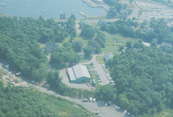 Aerial view featuring Blake Building.