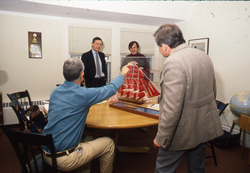 Craig Dorman with Russian visitors.