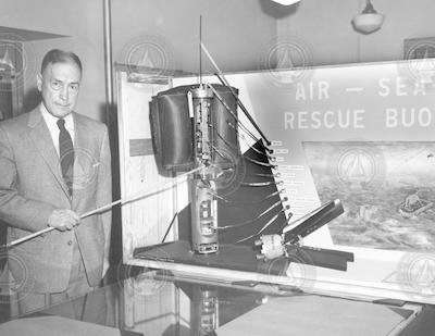 Edward Smith with search and rescue buoy