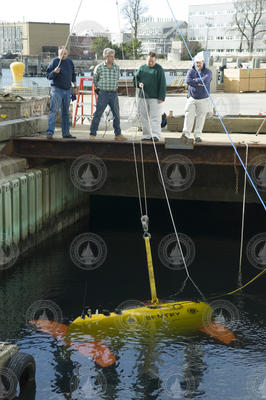 Testing Sentry in the WHOI dock well.