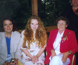 Colleen Hurter, Alora Paul, And Carolyn Winn at Winn's party.