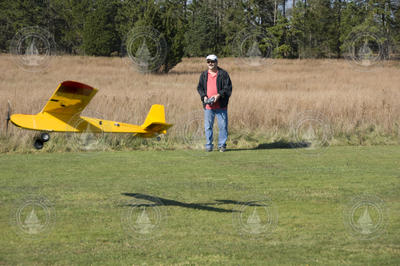 John Bailey flying his plane.