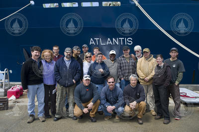 Captain and crew of R/V Atlantis.