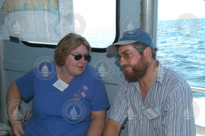 Terry Paluszkiewicz (ONR) and Tim Stanton (NPGS) during the transit.