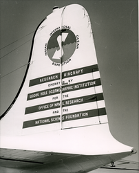 Tail section of C54Q aircraft