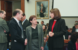 Andy Solow, on left, at a congressional hearing
