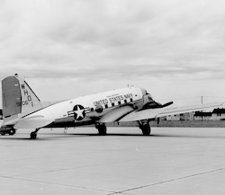 R4D aircraft at Otis Air Force Base