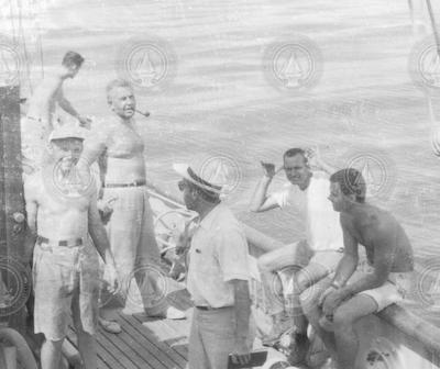 Crew on deck off the Cariaco Trench
