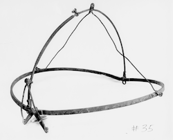 Plankton net metal frame. Opening device with a 30-inch opening.