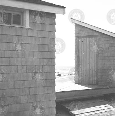 Nobska Beach bath houses.