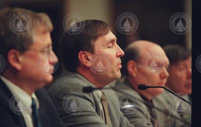 Don Anderson (second from left) testifying before a US Senate committee