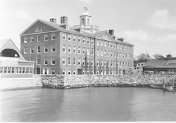 Left to right: MBL Club and Bigelow Building, rear view.