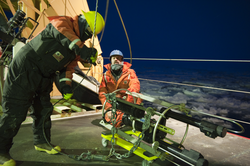 Mark Rieg and Phil Alatalo readying the VPR for launching.