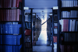 MBLWHOI Library stacks.