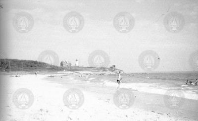 Nobska Beach and lighthouse.