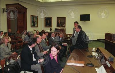 Don Anderson, (seated, center)  before a US Senate committee