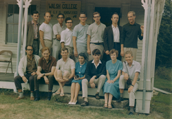 1965 Geophysical Fluid Dynamics program group on porch of Walsh cottage.