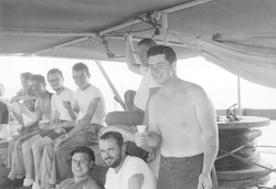 Group on deck of Albatross III