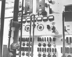 Aries, below deck: engine room, general switchboard