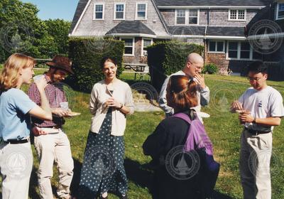 Students gathered at the 1998 Graduate Reception.