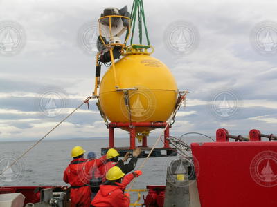 Recovery of Arctic Winch mooring.