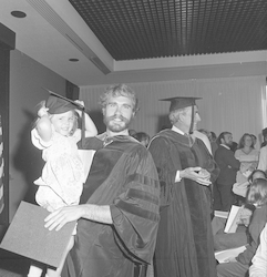 WHOI graduate Andrew Jahn receiving his degree.