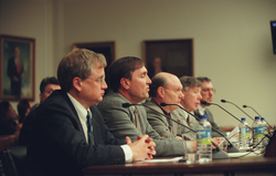 Don Anderson (second from left) testifying before a US Senate committee