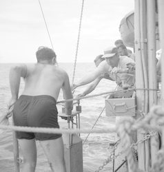 People on deck of the Chain.