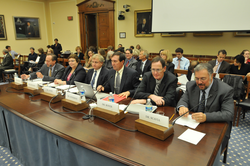 Panel of experts gathered to testify before the congressional hearing.