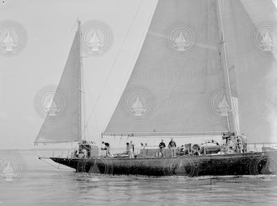 Working on deck of Saluda