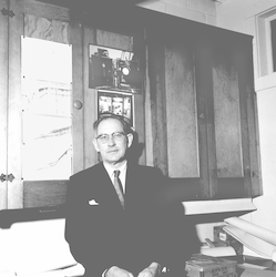 Kenneth O. Emery in his office.