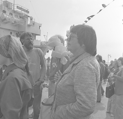 Atlantis II arrival at WHOI.