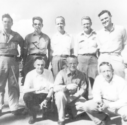 Group posing for a photo while in port, Guantanamo Bay, Cuba