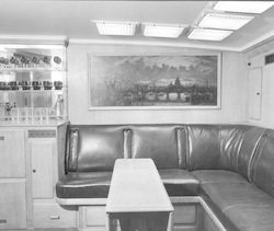 Part of saloon, aboard Aries