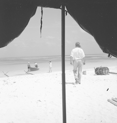 Dan Clark at a beach in Aruba.