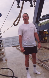 Dan Stuermer after his first Alvin dive.