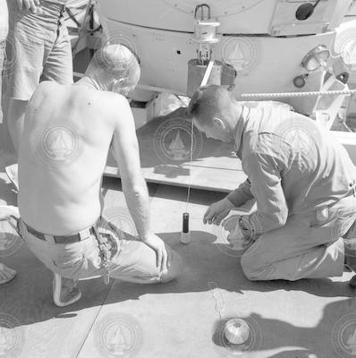 George Broderson and Marvin McCamis near Alvin.