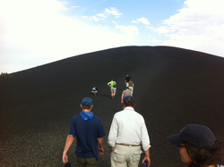 Study Tour participants touring geologically intriguing sites.